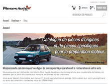 Tablet Screenshot of mespiecesauto.com